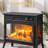 24" Freestanding Electric Fireplace Stove Heater With Remote Control And 3D Flame Effect-1087033863