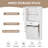 Modern Bathroom Storage Cabinet With Two Laundry Baskets, Doors And Drawer For Home Organization-1577499062