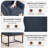 18.9" H Upholstered Armchairs with Metal Base-187942190