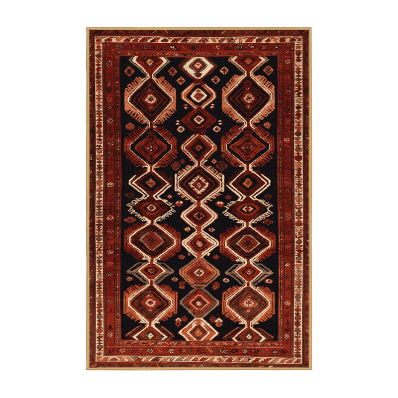 Machine Washable Turkish Brown Area Rug