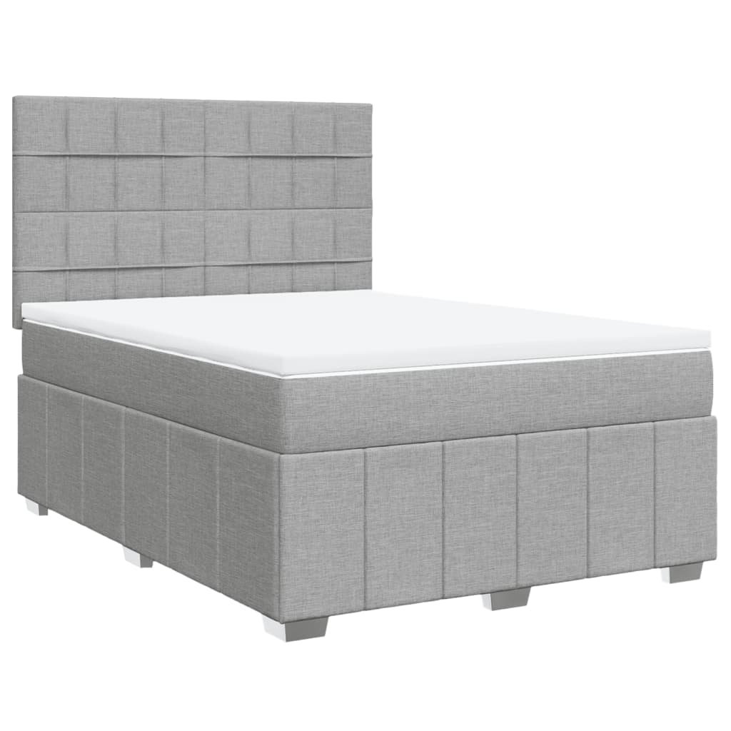 Vidaxl Boxspringbett mit Matratze Schwarz 200x200 cm Samt