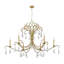 Lustre empire à 6 lumières de style bougie avec détails en cristal Lizzie-418293562