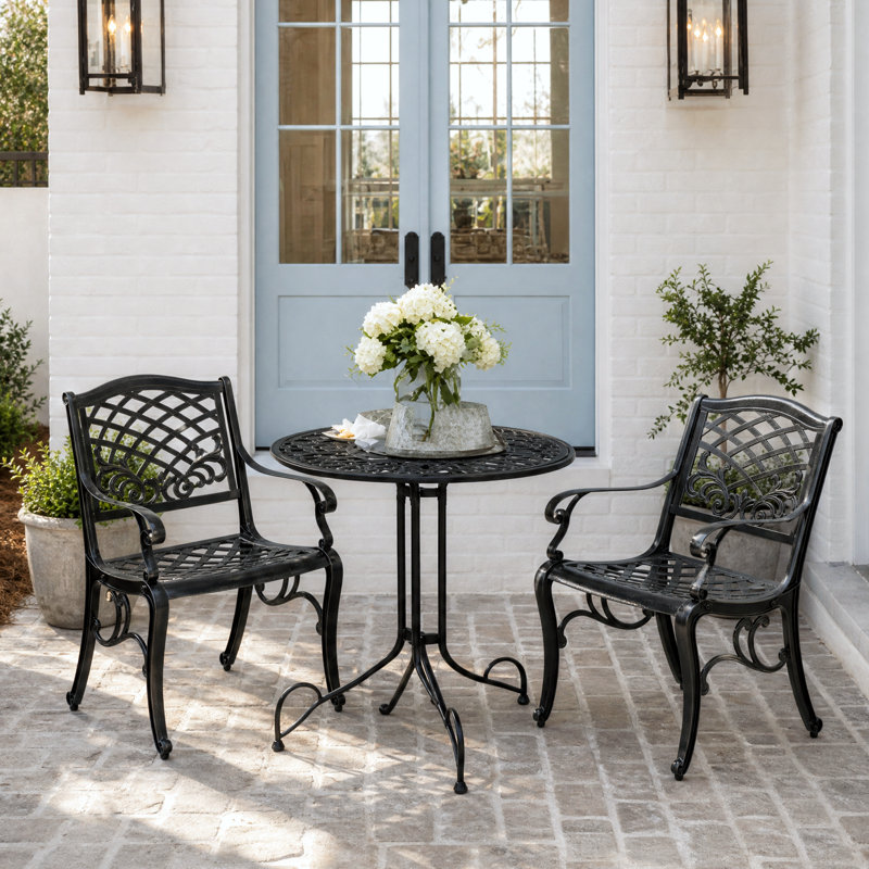 Chaise de patio Jeannine, Bronze
