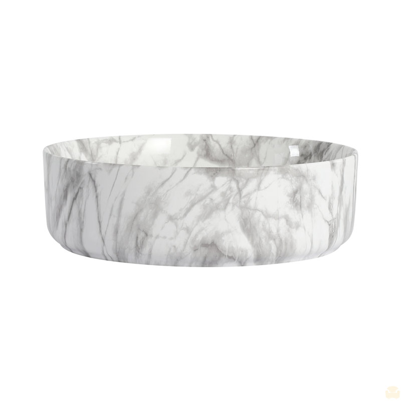 Ceramic Round Above Counter Bathroom Sink Art Basin