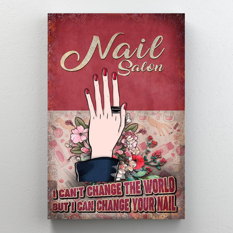 «Chieu Nail Salon» sur toile, impression, L 24 po x H 36 po