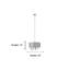 Luminaire suspendu tambour 3 lumières Devon-16473987