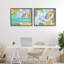 Cadre flottant 2 pièces Whimsical Wild Jungle Animals, design par Carla Daly-1132427183-1132427186