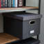 Caisse de rangement pliable en tissu