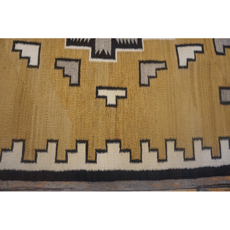 Small Antique Tribal Navajo Flatweave Native American Area Rug