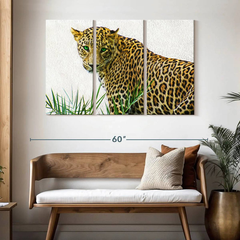 Wild Leopard, 32" H x 50" W