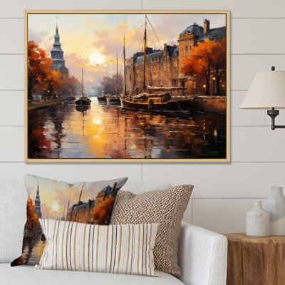 " Orange Canal Golden Glow Warm "