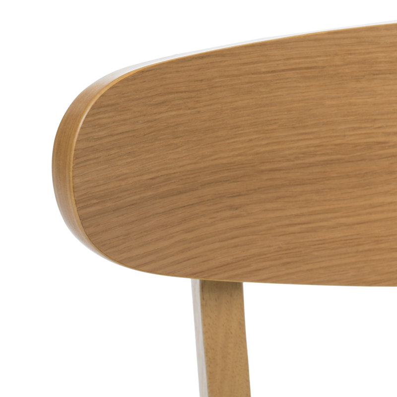 Chaises de salle à manger rembourrées avec cadre rembourré Armgart, 4, Green Tea/Natural Oak