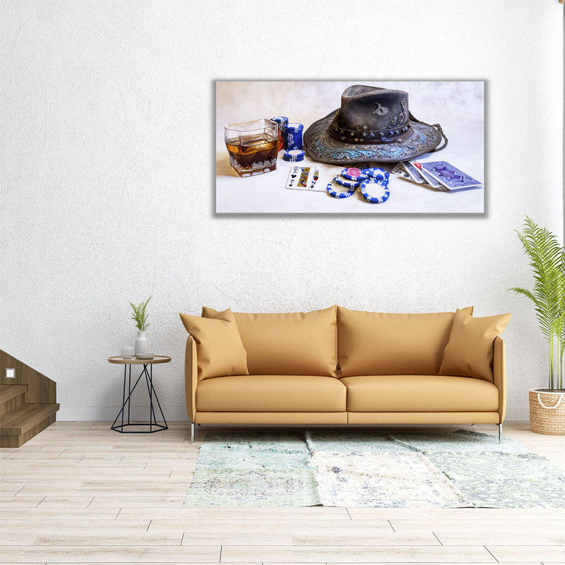 «Poker Table Still Life», reproduction d'art sur toile, H 10 po x l 20 po
