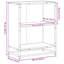 Borough Wharf Bookcase Engineered Wood-810684066-810684071