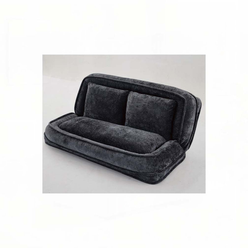 Lit double pour chien avec canapé réglable, Noir