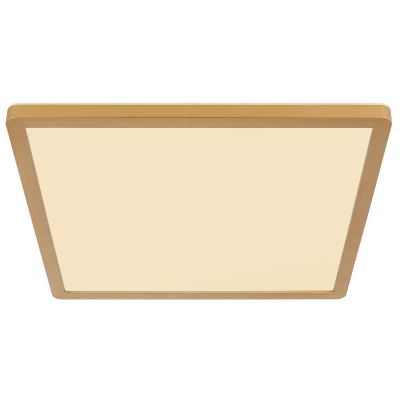 Plastic LED Flush Mount, Brass