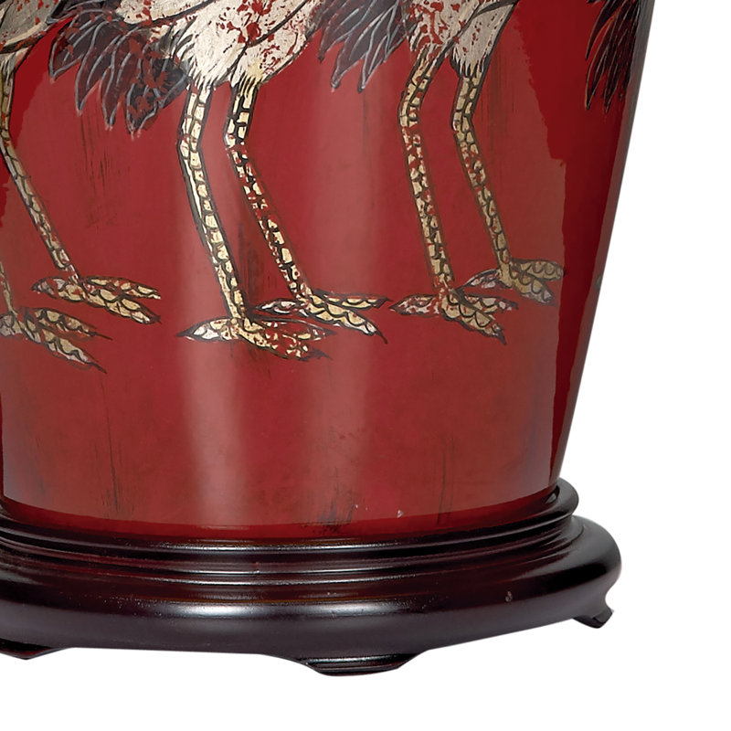 Ronneby 44cm Red/Dark Brown Table Lamp Base