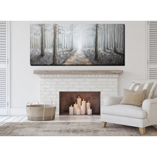 «Misty Woods», art mural sur toile