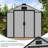 8 FT.W x 8 FT.D Resin Outdoor Storage Shed with Floor, Large Tool Sheds, with Assembly Video