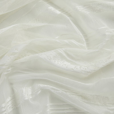 Broadway Striped Sheer Grommet Curtain Panel