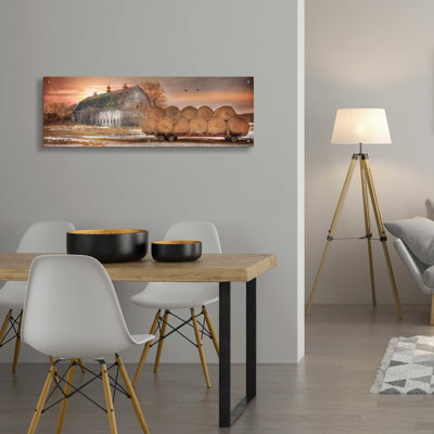 «Sunset on the Far» par Lori Deiter, art mural en verre acrylique