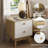  Downall 2 Drawer Nightstand with Charging Station, Bedside Table with Storage Drawers, Night Stand for Bedroom, End Table or Side Table for Living Room, 15.5" D x 18.9" W x 21.7" H-731034014