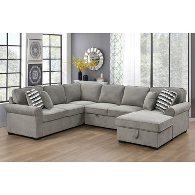 Rivertown 117'' Rolled Arms Sofa Bed -  Wildon HomeÂ®, F62261B1F27F49C7A93A131E9BFF0808