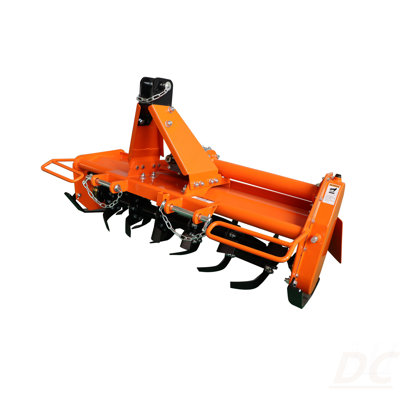 Attachments 3 Point 45" Rotary Tiller Attachment Fits Cat 1 Tractors,, Single Speed PTO Driven Cultivator With A 540 RPM Gearbox, Replaceable L-Shaped Tines Work 5" Deep
