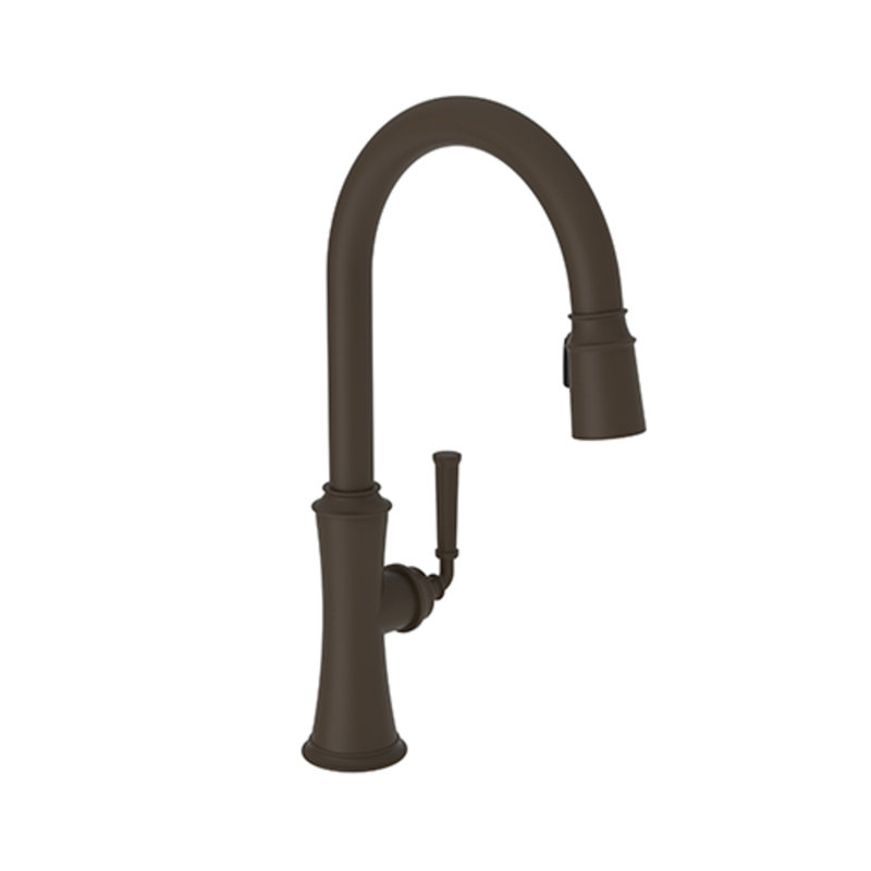 Stripling Single Handle Pull Down Kitchen Faucet, Oil Rubbed Bronze