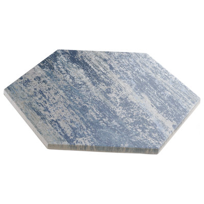 Carreau en porcelaine aspect bois 9 po x 10 po Cassis Hex