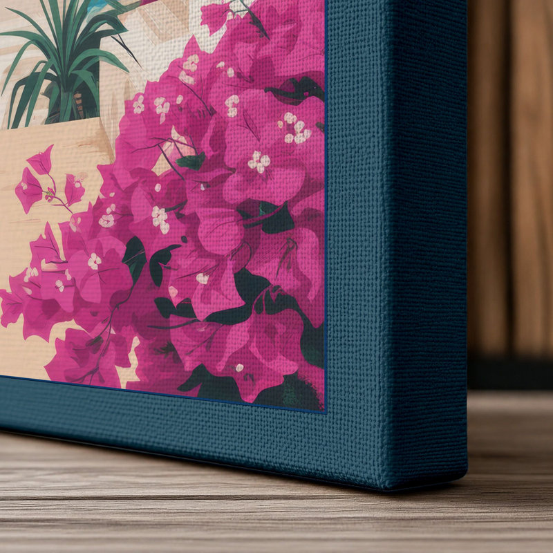 Print, 24x16 - 61.0 x 40.6 cm, Teal Border