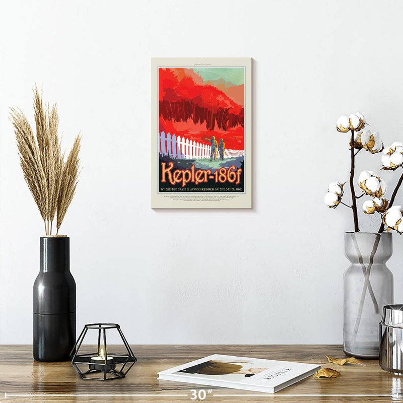 Oberle Retro Kepler 186F Print, 12" H x 8" W