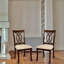Chaise d’appoint rembourrée en brun Landa