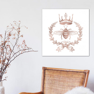 Queen Bee 1 Piece Wrapped Canvas Painting