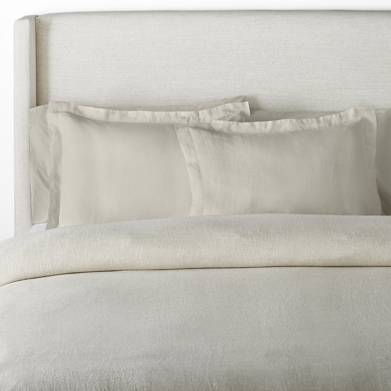 Wilkins Avia Linen Sham, Natural, Standard