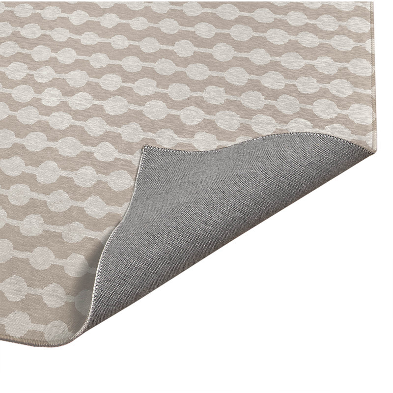 Tapis de bureau léger à pois, L 6 pi x L 4 pi, Taupe