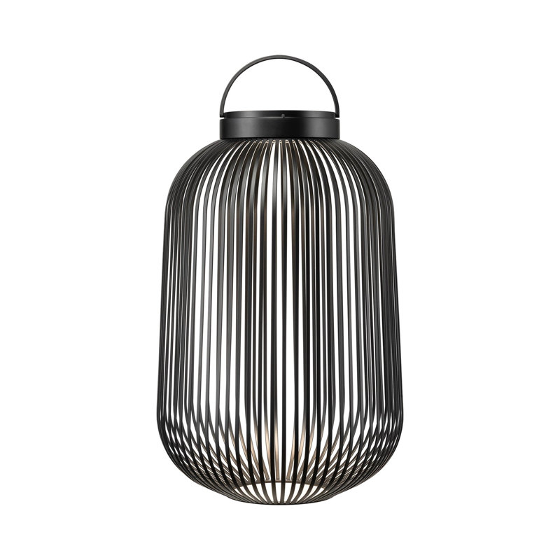 Steel Lamp, Black, 49cm H x 31cm W x 31cm D