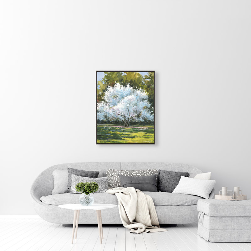 Full Bloom II Painting by William Mangum, Glass Coat, 51.75" H x 41.75" W
