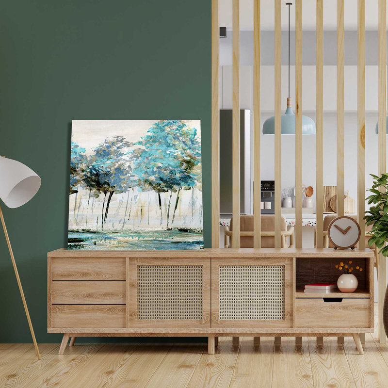 " Spring Talking " by Katrina Craven Painting Print, 24" W x 24" H, Wrapped Canvas
