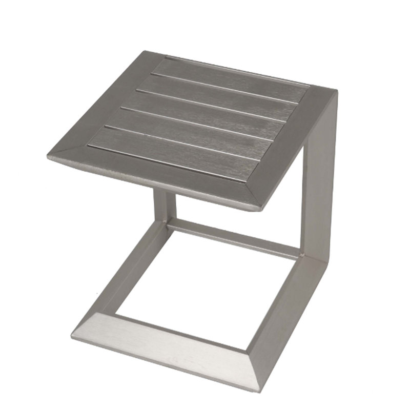 Table basse d'extérieur entièrement en aluminium