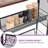 4-Tier Slim Storage Kitchen Cart With Wheels, Mobile Utility Cart With Wooden Tabletop And Mesh Baskets