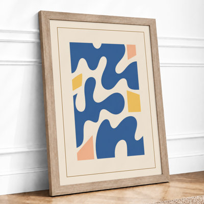Interlocking Forms Mid-Century - Framed Print