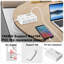 Multiprise avec ports USB, 6 prises de courant, 3 ports de charge USB-A et 1 port USB-C, rallonge plate de 4,8 pi, prise à angle de 45 °, station de charge murale pour bureau à domicile