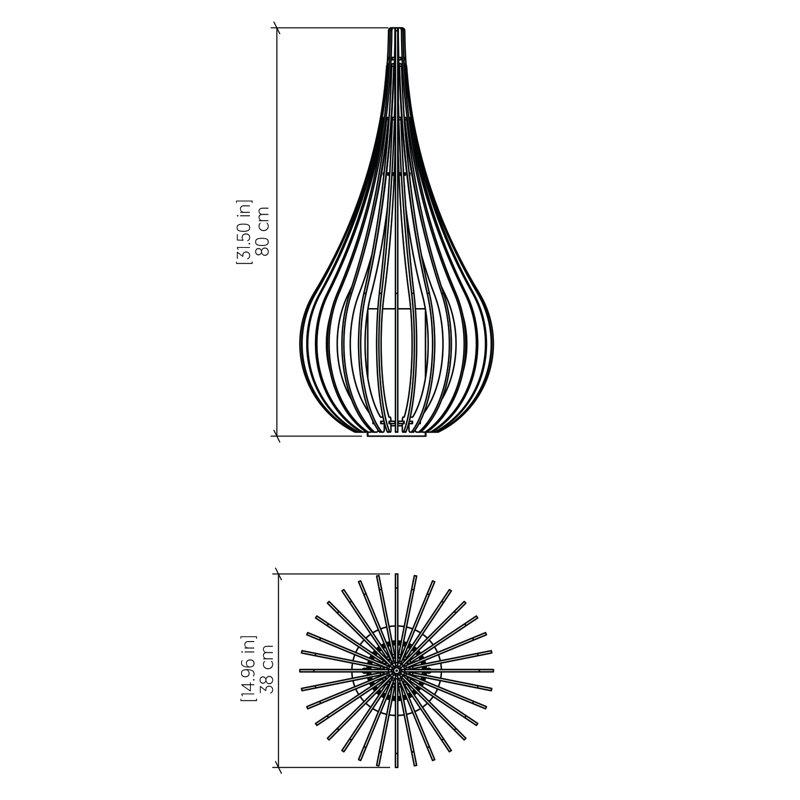 Capadócia Desk Table Lamp, Organic Gray