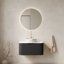 Meuble-lavabo moderne 30 po avec comptoir rond en céramique Callen