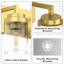 Éclairage pour meuble-lavabo de salle de bain avec abat-jour en verre-402993457-402993462-402993464