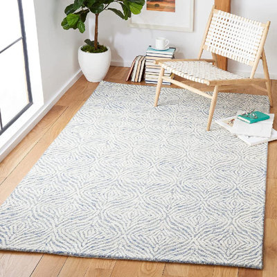Tapis abstrait en laine et coton touffetés à la main Pezanetti