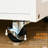 Rolling Kitchen Cart With Wine Holder And Practical Function - White Mobile Island Cabinet Storage