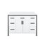 Meuble-lavabo blanc 48 po X P 22 po D, avec plateau en marbre de culture-117970875