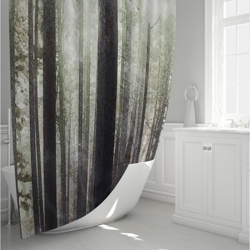 Rideau de douche simple sans motif Rambo, H 72 po x l 70 po